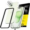 NEW'C 3x Pellicola Vetro Temperato per iPhone 15 Plus (6,7) e 3x Pellicola Vetro Protettiva Fotocamera Posteriore+Tappo Antipolvere-Strumento di installazione semplice incluso-Ultra resistente