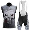Mydawan Completo Ciclismo Uomo Abbigliamento Bici MTB Estivo Tuta Ciclista Senza Maniche,Maglietta Bicicletta Gilet e Salopette Pantaloncini con 19D Gel Imbottiti,Maglia da Ciclo Asciugatura Rapida(B3,XXL)
