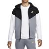 Nike Felpa da Uomo con Cappuccio e Zip Tech Fleece Windrunner Nero Taglia XS Codice FZ4709-011