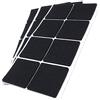 Adsamm® / 24 x feltrini autoadesivi/Nero / 50x50 mm/Quadrato/piedini per mobili in feltro da 3.5 mm di spessore/pad protettivi per arredi