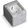 Glowster Presa IP55, resistente all'acqua e alla polvere, ideale per ambienti esterni e umidi. utile per impianti elettrici sicuri.