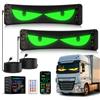 ZIMAOER Occhi LED per Camion e Auto, Lampade Devil Eyes per Auto, Display LED Flessibile e Programmabile, Schermo Scorrevole Personalizzabile per Pubblicità e Segnaletica (2pz 35x10cm)