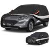 Holthly 10 strati Telo Copriauto SUV per Ford Kuga(2012-2025),100% copertura auto impermeabile,Telo Copri Auto per Esterno,impermeabile,protezione UV,antivento,antipolvere