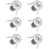 MARVIX 6 mini faretti LED da 12 V, 0,5 W, IP65, impermeabili, luce bianca calda, 3000 K, per roulotte, camper, barche o downlight