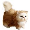 Surakey Peluche gatto simulazione gatti giocattoli di peluche per bambini, gatto realistico, personaggi di animali realistici, gattini in piedi, bambola peluche giocattolo regalo per bambini decorazione della