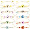 VONJUMA Set 3 Braccialetti Regolabili Per Bambine, Gioielli Con Motivi Nuvola, Occhiali E Macchina Fotografica, Colori Blu Viola Rosa, Lunghezza 15 Cm, Regalo Amicizia