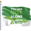 ANCHISE Mental's health's awareness month Bandiere Outdoor Flag 3x5 Mental's Health awareness Bandiere Outdoor Banner per spiagge 9,6 x 1,5 m, regali di pensionamento per uomini