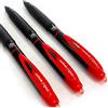 uni-ball Signo 307 UMN-307 - Penna a sfera retrattile fine, confezione da 3, colore: rosso