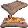 BPS BUENA PET SHOP BPS - Coperta, materassino per cani e gatti, cuccia per animali domestici antiscivolo, misura S/M/L, portatile, materasso, divano con cuscino morbido (S: 60 x 45 cm, marrone) BPS-14094MA