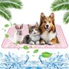 Yegookay 2025 70×50cm Tappetino Refrigerante Cane e Gatto Tappetini Morbidi e Lavabili per Animale Domestico Cuccia L'estate e Prevenire i Colpi di Calore per Auto Casa e Tempo Libero (Rosa L)