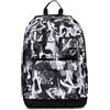 Seven Zaino Scuola PRO, Nero Bianco - Zaino Estensibile- Tasca Porta Borraccia, Tasche Laterali - Tasca Porta PC - Ragazza - con Power Bank e Attacco USB