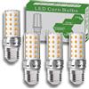 JIUYUAN Lampadine LED E27 7W (Equivalenti a 80W) 1050LM 3000K Luce Bianca Calda Lampadina E27 LED Non Dimmerabile, Pacco da 4