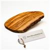 das Olivenholzbrett Tagliere Legno Ulivo in Taglio Naturale con Naturale Rand - 20cm