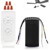 QIACHIP Wireless Ventilatore Lampada Telecomando Kit Universale Soffitto Luce Controllo 220V Interruttore Con 3 Velocità e 4 Timer,Ventilatori Ricevitore e Trasmettitore Per Casa, Ufficio, Hotel