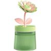 MiOYOOW 260ML Umidificatore, USB Diffusore di Flower Mist con Luce e 2 Modalità di Nebulizzazione, Umidificatori Portatile per Auto Ufficio Casa Camera da Letto