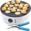 StarBlue - Macchina per Takoyaki con pinzette in omaggio, piastra elettrica a 18 fori con controllo della temperatura per polpette di polpo giapponesi, 220V 50Hz 700W, spina UK con adattatore UE