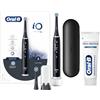 Oral-B Spazzolino Elettrico Ricaricabile iO6 Nero Con Custodia Da Viaggio + Dentifricio Rigenera Smalto & Gengive Classico 75 ml