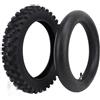 Luocute Set di Pneumatici e Camere D'aria per Moto Fuoristrada 80/100-12 3.00-12 con Valvola TR87, Struttura Resistente Presa Superiore, Adatto per CRF70F XR70, TTR 90, KLX 110