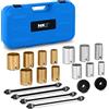 MSW Motor Technics MSW Estrattore Boccole Set di Manicotti A Pressione per Cuscinetti E Boccole MSW-SPS-22 (Set 27 Pezzi, Valigetta)