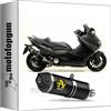 MOTOTOPGUN arrow 73507AKN scarico omologato race-tech alluminio nero fondello carby compatibile con yamaha tmax t-max 530 2012 2013 2014 2015 2016 mototopgun