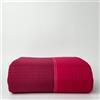 Vionara Home Copriletto Trapuntato Leggero Tinta Unita Bi-Colore, Trapuntino in Morbida Microfibra Double Face, Imbotittura 80gr/mq Primaverile - Estivo, Made in Italy (Bordeaux, Singolo)