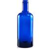 Generico Bottiglia blu solarizzata VCON 75cl per acqua con tappo alluminio argentato