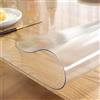 ZRFYDN Copritavolo Trasparente Opaco (40x140cm), Tovaglia PVC Vetro Morbido, Pellicola Trasparente per Tavolo, Protezione per Mobili, Non Si Restringe, Supporta la Personalizzazione, 1MM