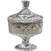 Stgbcst Barattolo per caramelle in vetro con coperchio, contenitore per caramelle vintage con coperchio per feste, decorazioni in cucina, biscotti e caramelle (stile 2)