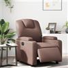 Gecheer Poltrona,Elettrica,Relax,Reclinabile,Automatica,in Similpelle,Marrone,74x88x97 cm,Poltrona da TV,Poltrona Relax,Poltrona Reclinabile,Poltrona Tessuto,Poltrona con Poggiapiedi,Poltrona Anziani