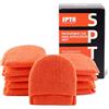 SPTA Pad di lucidatura, SPTA 10 Pcs microfibre applicatore Tamponi per Pulizia Auto tamponi Spugna di Lucidatura Ceretta Pad Kit Pad di lucidatura per auto lucidatura e pulizia applicatore cera -OA1581SET