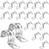 Poppstar 20x Fascetta per tubi a foro singolo in acciaio inox, larghezza banda 10 mm, per tubo con diametro 16 mm