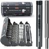 SHALL Set di 127 mini cacciaviti elettrici, 120 punte S2, con cacciaviti elettrici e manuali a penna, per laptop, iPhone, occhiali ed elettronica