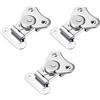METALLIXITY Chiusura a Torsione Farfalla a Molla Caricata (40mm/1,57) 3pz, Chiavistello a Farfalla in Ferro Cromato - per Casse Scatole di Legno, Argento