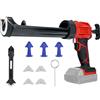 Chengsuwei Pistola di tenuta senza fili per batteria Milwaukee da 18 V, pistola di tenuta elettrica con luce LED da 450 lm e 4 velocità regolabili, 10 oz/300 ml per cucina/bagno/guarnizione finestra (senza