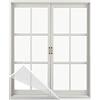 MAODOU 120x140cm,Zanzariera Per Finestra,Zanzariera Con Nastro Magico Protezione Zanzara, Adesivo Bianco Netto Bianco