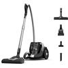 Rowenta Green Force Cyclonic Effitech+ Aspirapolvere a traino Senza Sacco, Capacità 2,5 L, Pulizia ad Alta Efficienza Energetica, In plastica riciclata, Riciclabile, silenzioso, 5 accessori, RO7C66