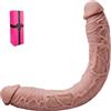 hainuo Dildo Doppio Spesso Gigante 52 * 4,5 cm, Extra Grande ed Extra Lungo, Dildo in Silicone a Doppia Estremità con Glande Realistico, Pene XXXL, Giocattolo per la Stimolazione Anale e del Punto G