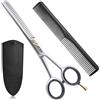 GTEX Forbici Per Sfoltire i Capelli - Set Professionale Di Forbici Da Taglio Per Capelli - 6,5 pollici Premium Forbice Taglio Capelli Con Pettine E Custodia In Pelle