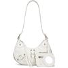 CATMICOO Y2K - Borsa a tracolla da donna, stile punk, piccola borsa a tracolla, bianco