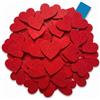 edelkern - Cuori decorativi in feltro rosso, per decorazioni e fai da te, 80 pezzi
