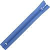 Aerzetix - Set di 12 Cerniere a Spirale Non separabili da 18 cm N°5 con cursore - Metallo Nylon Poliestere - Colore Blu Zaffiro - Ideale per Cucito, Riparazione e Sartoria