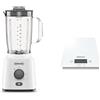 Kenwood BLP41.A0WH Frullatore + Kenwood DS401.W Bilancia Elettronica da Cucina