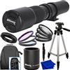 Ultimaxx 500mm (con convertitore 2X 1000mm) f/8 Manuale Multi-Coated Preset Teleobiettivo Kit per Canon EOS 9000D 800D 760D 750D 700D 1300D 1200D T100, 4000D, 3000D, 2000D, 1500D DSLR