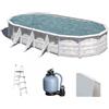 Gre Finlandia Ovale 730x375x120cm - Piscina fuori terra in acciaio