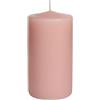 Cereria Di Giorgio - 12 Candele Cero - Diametro 5 cm Altezza 8 cm - Colore Rosa antico - Durata 25 ore - Non profumate