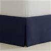 Bed Maker's - Mantovana giroletto avvolgente, stile classico, tessuto resistente alle pieghe a bassa manutenzione, tradizionale altezza di 35,5 cm, matrimoniale, blu navy