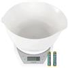 Salter 1024 WHDR14 Bilancia da Cucina Digitale con Ciotola da 2 litri e Beccuccio Doppio, Display LCD, Funzione Aggiungi, Funzione Aquatronic, Bilancia con Capacità Max di 5 kg, pesa cucina, Bianc
