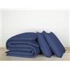De Witte Lietaer Olivia Blue Indigo - Set copripiumino 200 x 200 cm + 2 federe 60 x 70 cm