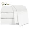 ELINEN Jiajia Home Textile Set di lenzuola per letto king size, 4 pezzi, 100% cotone Supima a 600 fili, trama rasatello, per materassi fino a 45,7 cm, con tasca profonda, traspirante e resistente allo