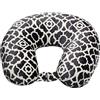 Wolf Essentials Neck Pillow Cuscino cervicale in Morbida Microfibra, Traliccio di Carbone, Adulti